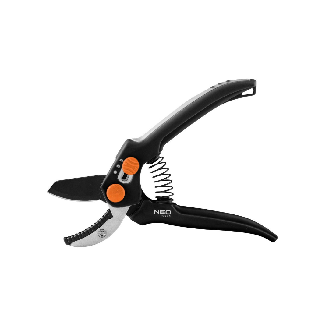 Žirklės su antkakliu 185 mm, diapazonas iki 15 mm, reguliuojami tarpa 8 Žirklės su antkakliu 185 mm, diapazonas iki 15 mm, reguliuojami tarpa 8