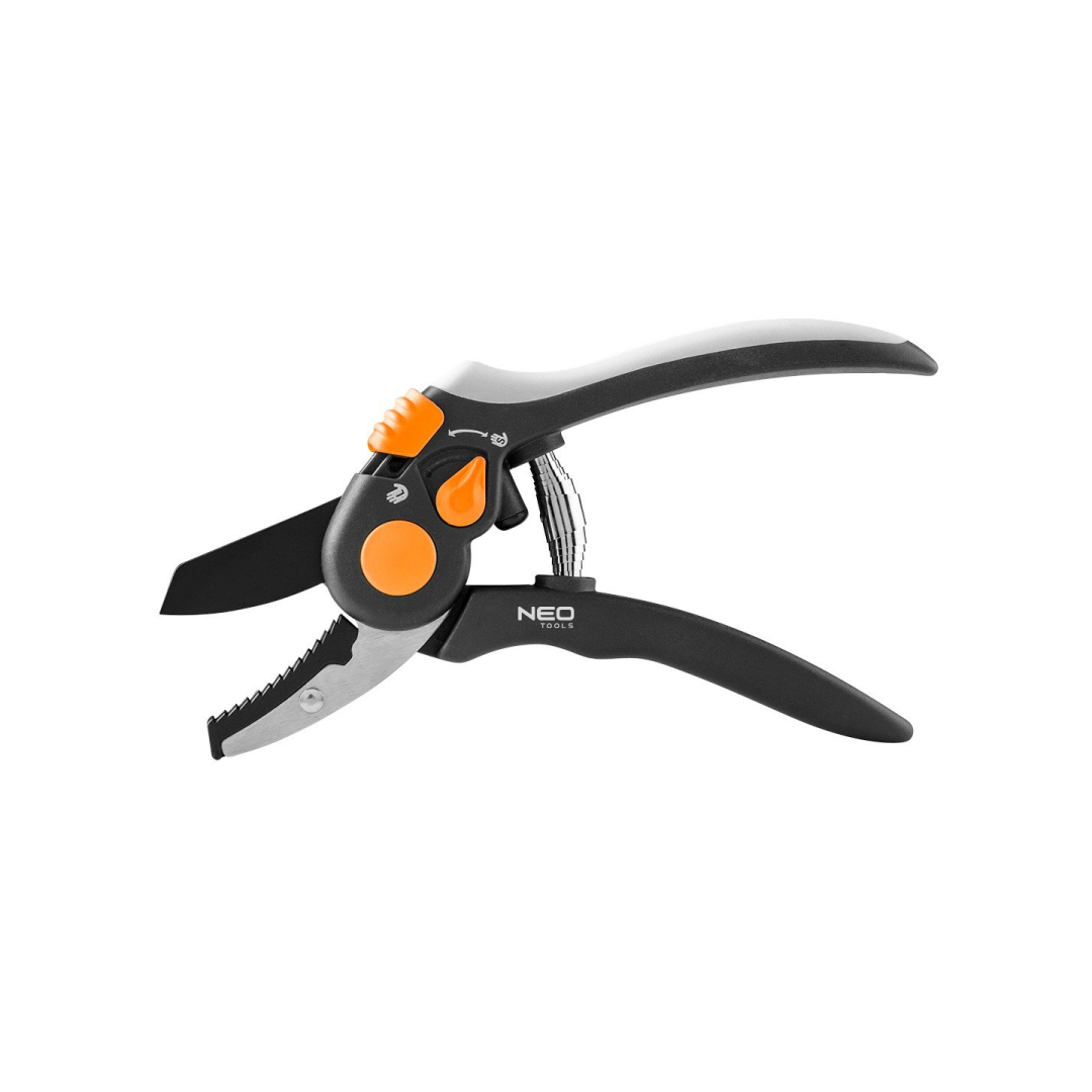 Žirklės su antkakliu 200 mm, diapazonas iki 18 mm, reguliuojami tarpai