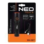 Žibintuvėlis, įkraunamas per USB C 2000 lm CHN LED