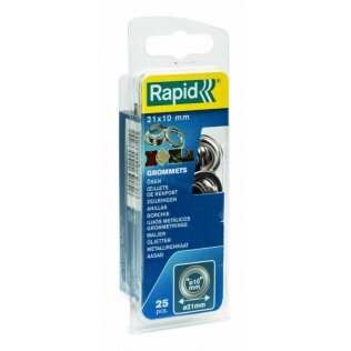 Žiedai 10x21mm Blist. 25 PCS + 2 įrankiai, Rapid Žiedai 10x21mm Blist. 25 PCS + 2 įrankiai, Rapid