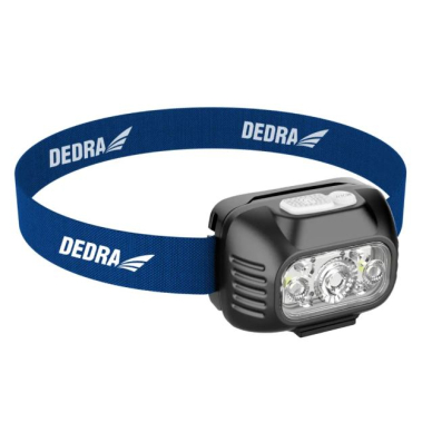 Žibintuvėlis ant galvos Dedra L1014, 650lm, 1800mAh Žibintuvėlis ant galvos Dedra L1014, 650lm, 1800mAh