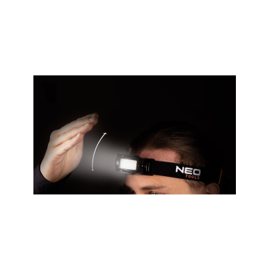 Žibintuvėlis, įkraunamas per USB 180 lm COB LED + judesio jutiklis 2