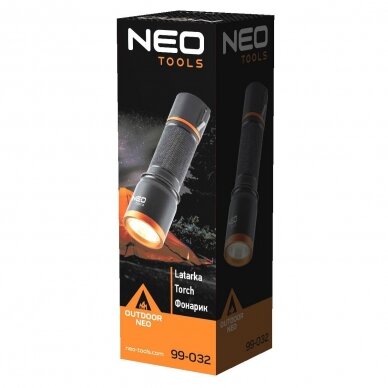 Žibintuvėlis Neo tools COB LED, 200lm 3xAA 3