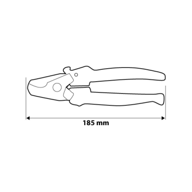 Žirklės kabeliams 185mm, 6 Žirklės kabeliams 185mm, 6