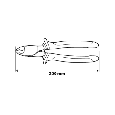 Žirklės kabeliams 200mm, 5 Žirklės kabeliams 200mm, 5