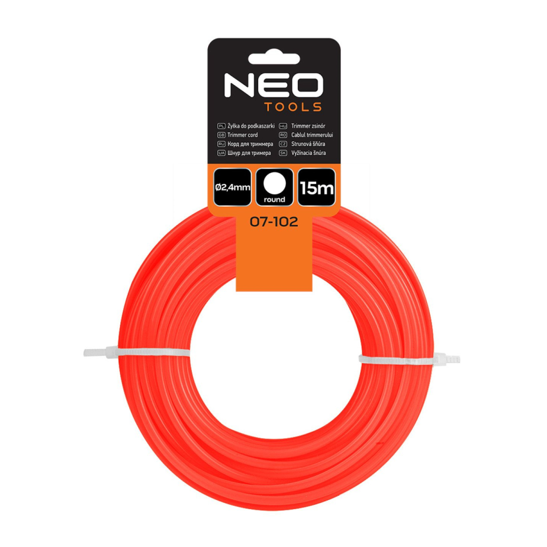 Žoliapjovės laido skersmuo 2,4 mm, ilgis 15 m 1