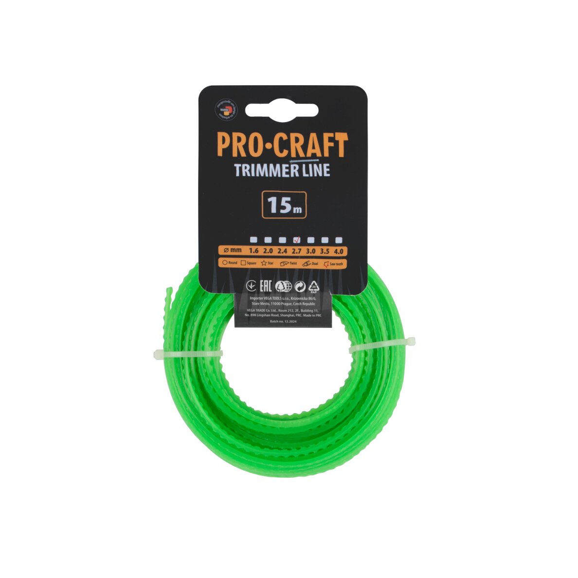 Žoliapjovės valas „ProCraft KD-2.7/15” Žoliapjovės valas „ProCraft KD-2.7/15”