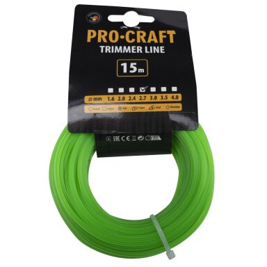 Žoliapjovės struna „ProCraft ZI-2.7/15”