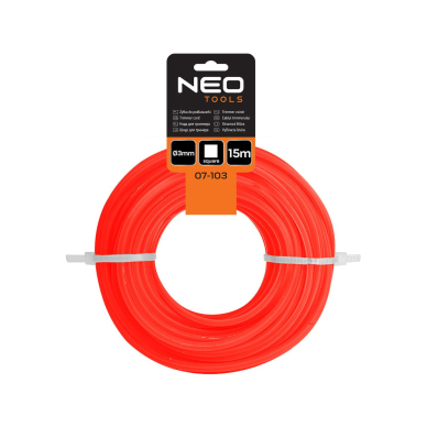 Žoliapjovės laidas kvadratinis 3 mm, ilgis 15 m 1 Žoliapjovės laidas kvadratinis 3 mm, ilgis 15 m 1