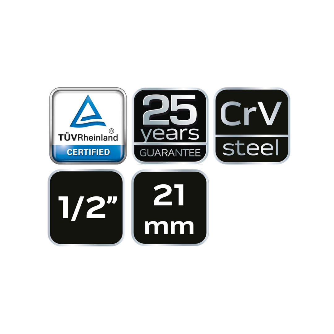 Žvakinis antgalis 21mm 8 Žvakinis antgalis 21mm 8